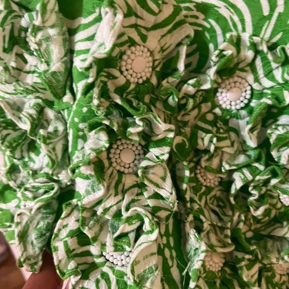 Stunning Lilly Pulitzer ltd. edition Jubilee shift dress w/beaded flower trim - Picture 6 of 7